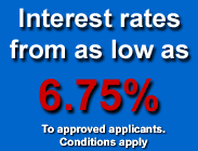 Interest rates from as low as 7.69%